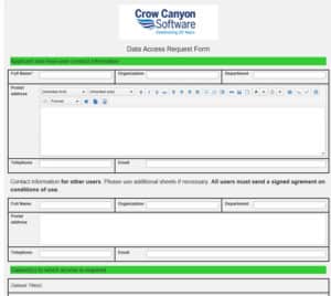 Data Access Request Form