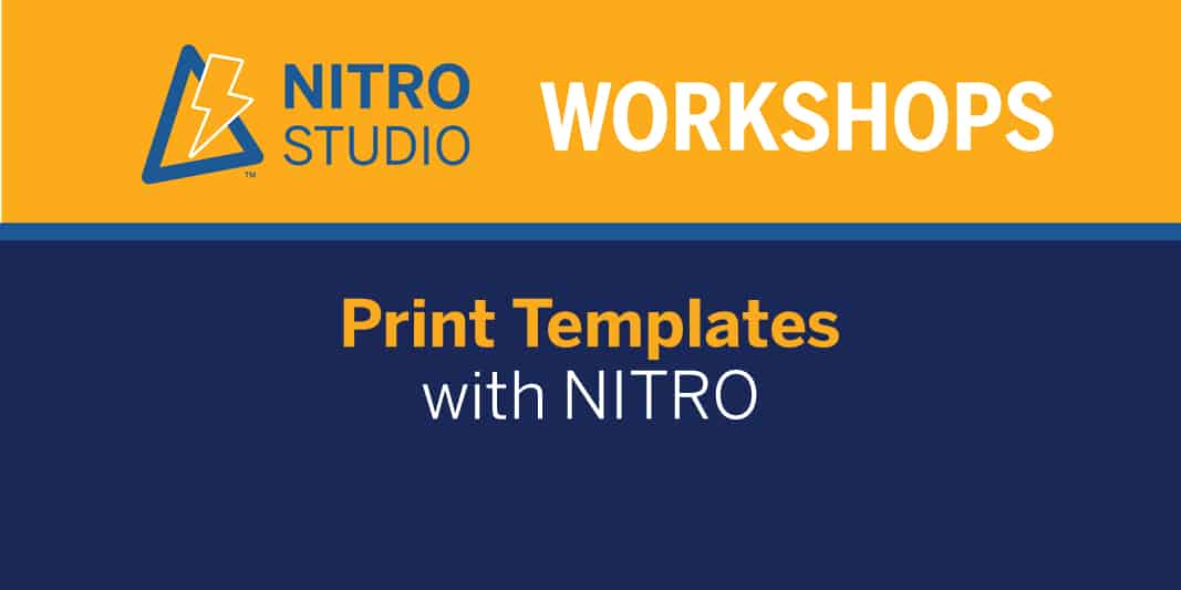 Print Templates with NITRO Studio