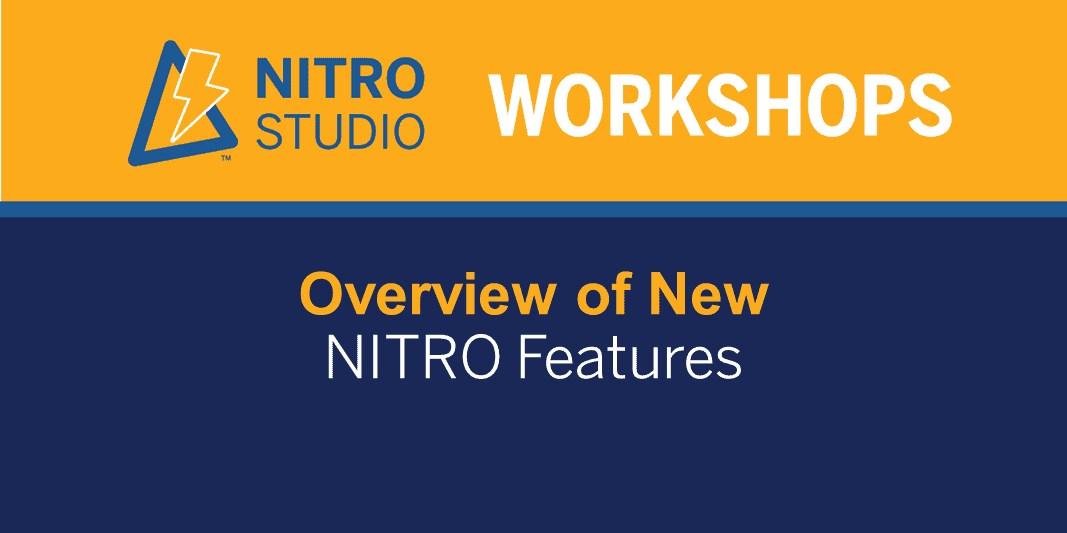 Overview of New NITRO Features