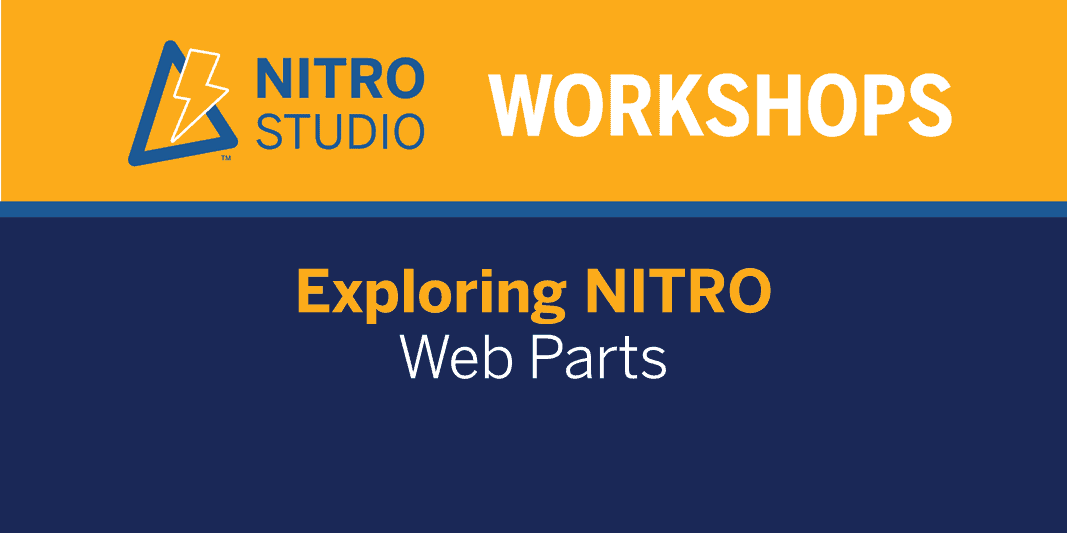 Exploring NITRO Web Parts