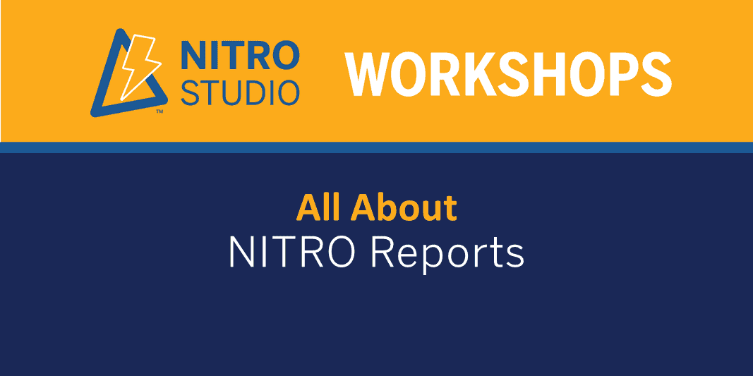 All About NITRO Reports