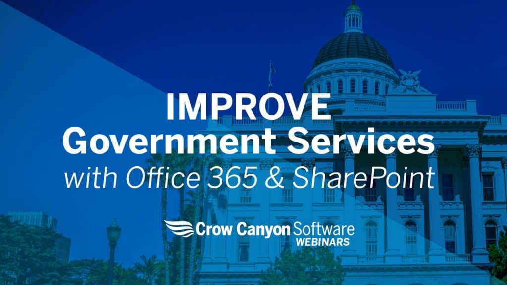 Improve Government Services with Office 365 & SharePoint