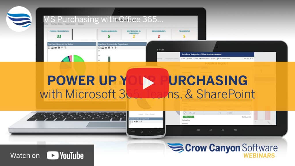 Purchase Order System in O365, Teams, and SharePoint