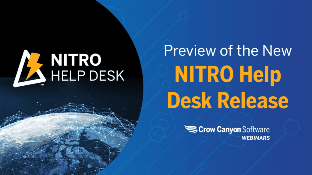 Preview of the New NITRO Help Desk Release