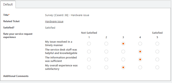 Microsoft Teams Help Desk Satisfaction Surveys Software