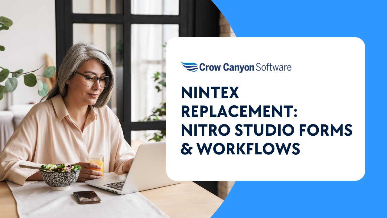 Nintex Replacement: NITRO Studio Forms & Workflows