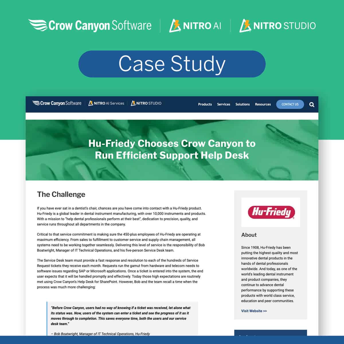 NITRO Help Desk Case Study