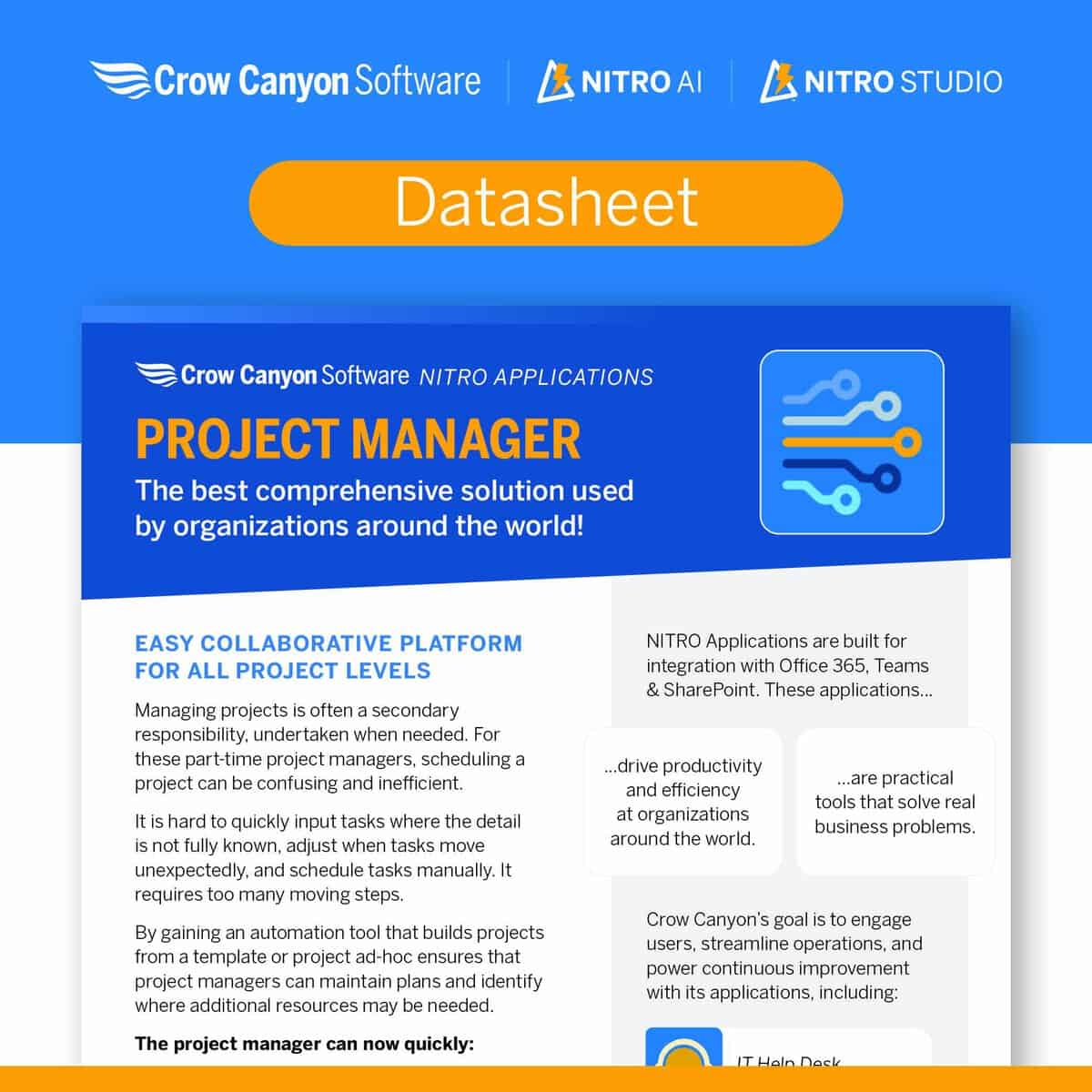 Project Manager Datasheet